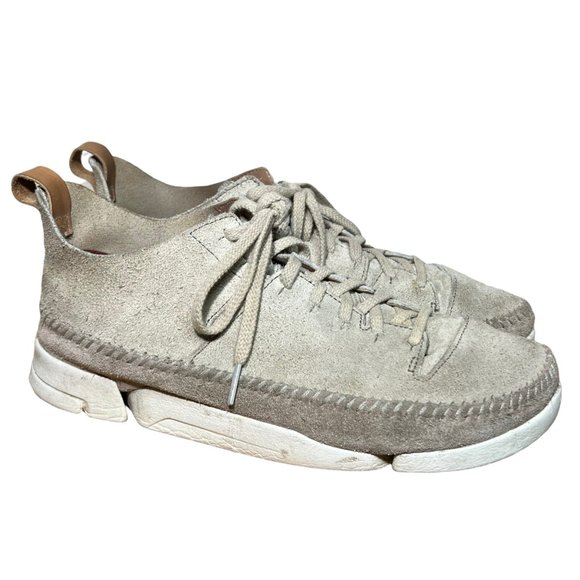 Clarks Originals Trigenic Flex Vibram Sole Suede Men's Shoes Sand/Tan Size 9M - Picture 2 of 9